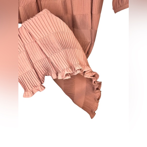 Women's Paper Crane Vivian Pleated Dress in Eggplant Size Small - Picture 9 of 12